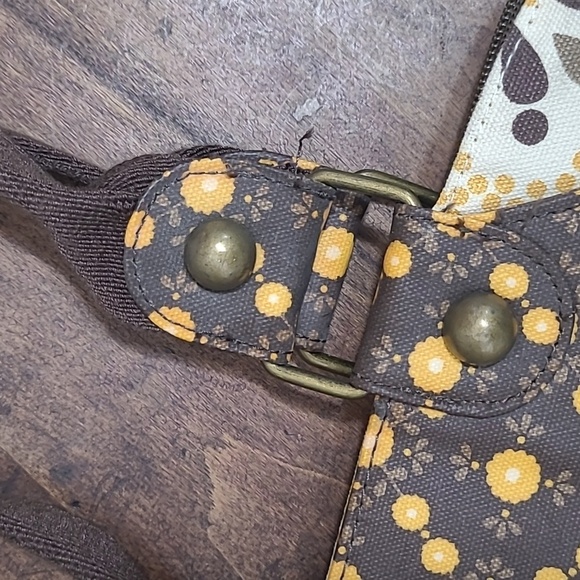 EUC Petunia Pickle Bottom Tote Women's Yellow Wistful Weekender Bag Large Tote - Picture 6 of 15